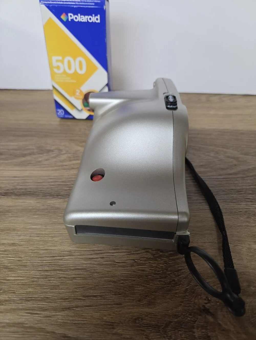 Polaroid JOYCam Silver Instant Camera with Black Accents